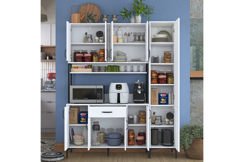 Manorma Highboard - Vit - Förvaring - Skåp - Förvaringsskåp