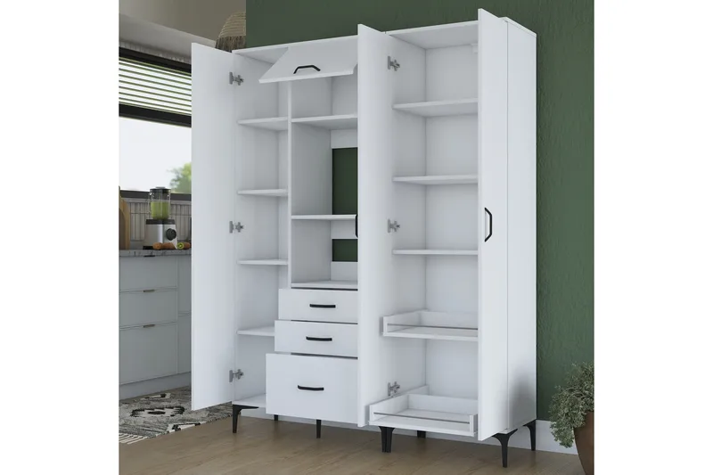 Manorma Highboard - Vit - Förvaring - Skåp - Förvaringsskåp