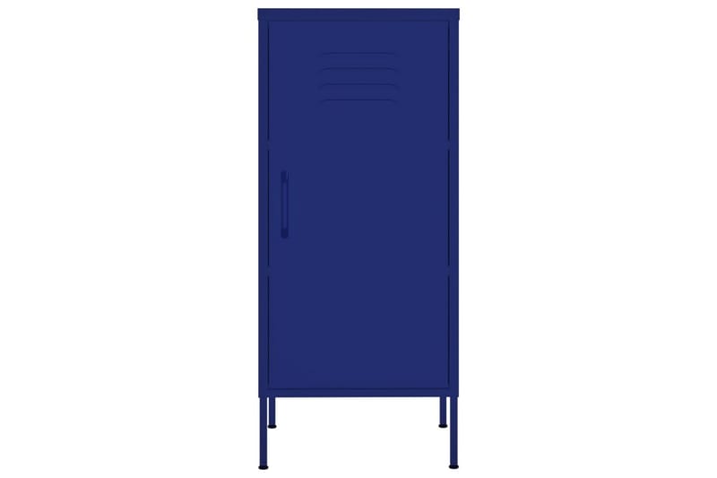 Förvaringsskåp marinblå 80x35x101,5 cm stål - Blå - Förvaring - Skåp - Förvaringsskåp