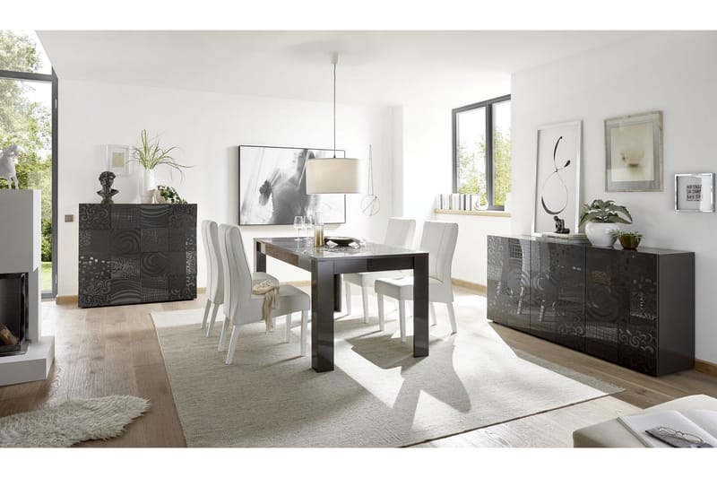 Mironne Highboard 121 cm - Grå - Förvaring - Skåp - Förvaringsskåp