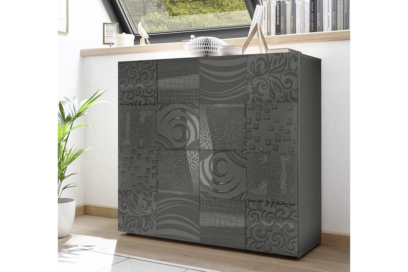 Mironne Highboard 121 cm - Grå - Förvaring - Skåp - Förvaringsskåp