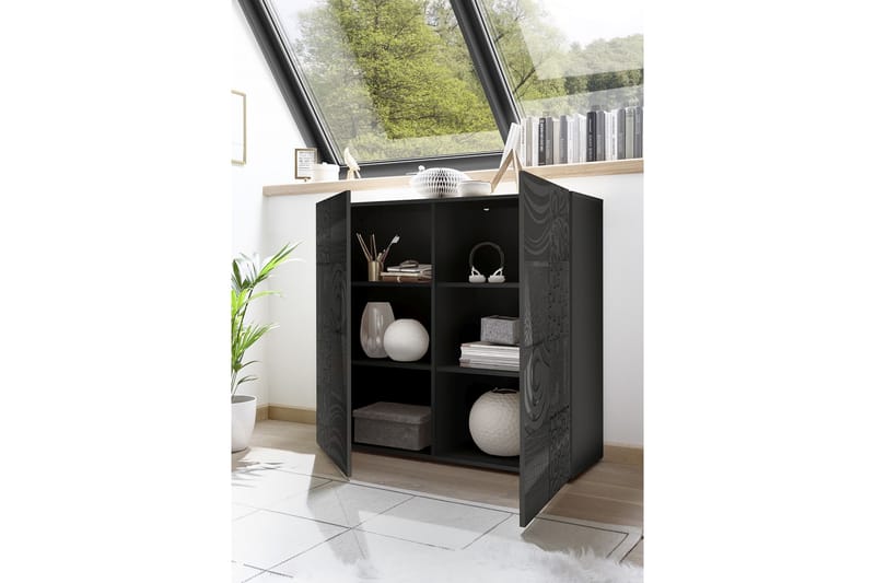 Mironne Highboard 121 cm - Grå - Förvaring - Skåp - Förvaringsskåp