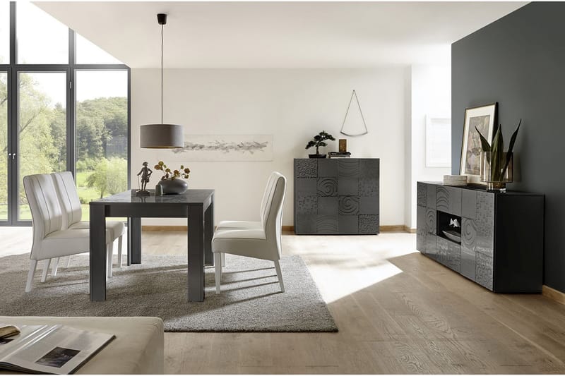 Mironne Highboard 121 cm - Grå - Förvaring - Skåp - Förvaringsskåp