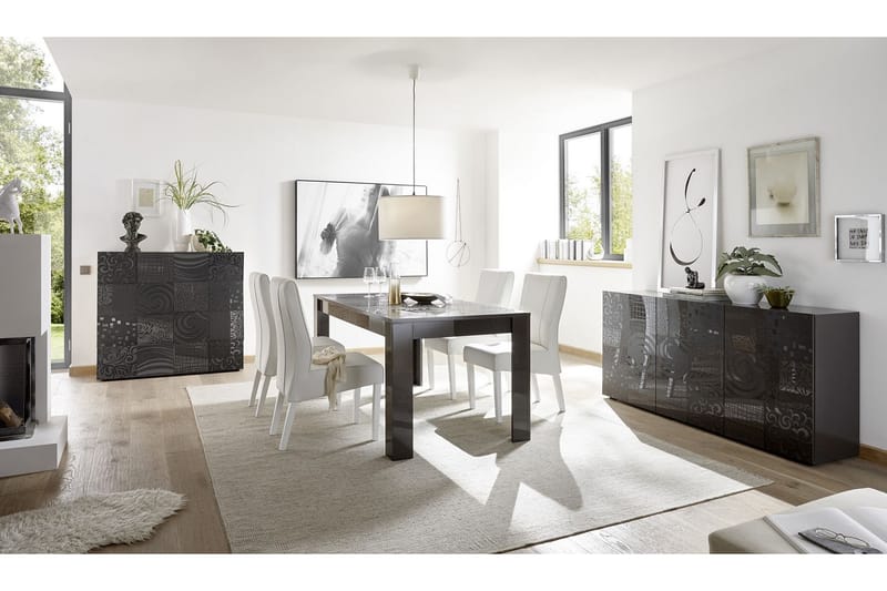 Mironne Highboard 121 cm - Grå - Förvaring - Skåp - Förvaringsskåp