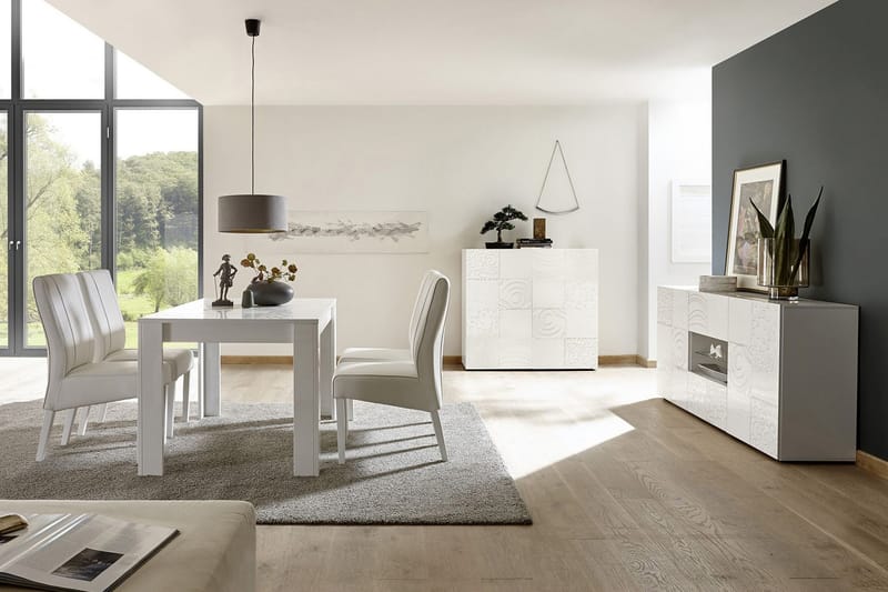 Mironne Highboard 121 cm - Vit - Förvaring - Skåp - Förvaringsskåp