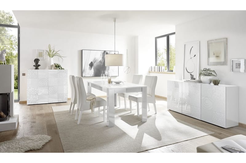 Mironne Highboard 121 cm - Vit - Förvaring - Skåp - Förvaringsskåp