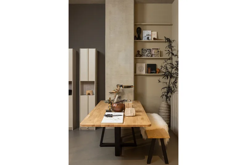 Morya Highboard - Beige - Förvaring - Sk åp - Förvaringsskåp