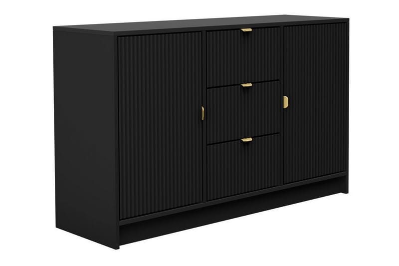 Novaj Highboard - Svart - Förvaringsskåp