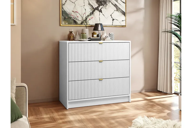 Novaj Highboard - Vit - Förvaring - Skåp - Förvaringsskåp
