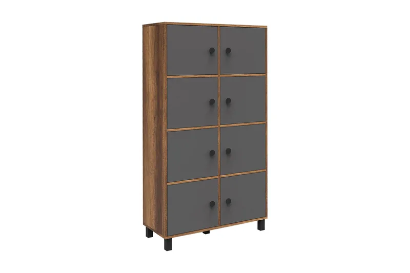 Numandro Highboard 40x96 cm, Teak/Antracit