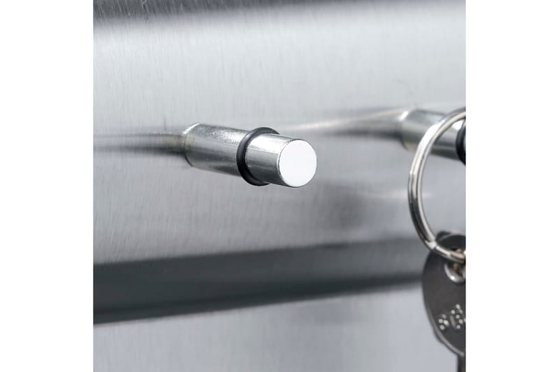HI Nyckelhållare silver 28,5x25x8 cm - Silver - Nyckelskåp