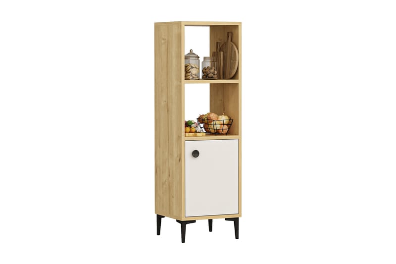 Olsenago Highboard 39x35 cm - Blå/Natur/Vit - Förvaring - Skåp - Förvaringsskåp