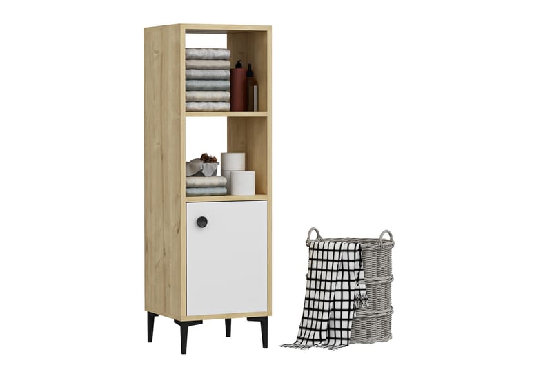 Olsenago Highboard 39x35 cm - Blå/Natur/Vit - Förvaring - Skåp - Förvaringsskåp