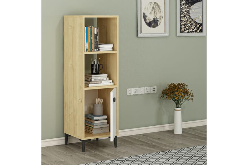 Olsenago Highboard 39x35 cm - Blå/Natur/Vit - Förvaring - Skåp - Förvaringsskåp