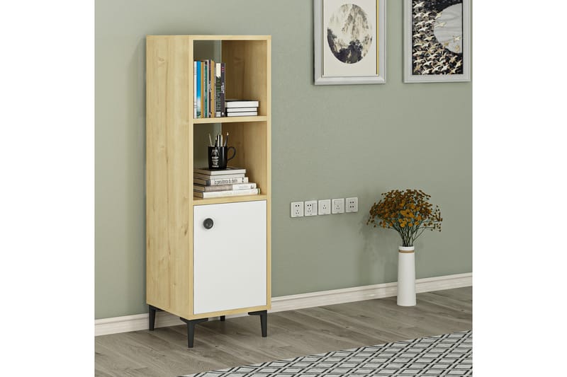 Olsenago Highboard 39x35 cm - Blå/Natur/Vit - Förvaring - Skåp - Förvaringsskåp