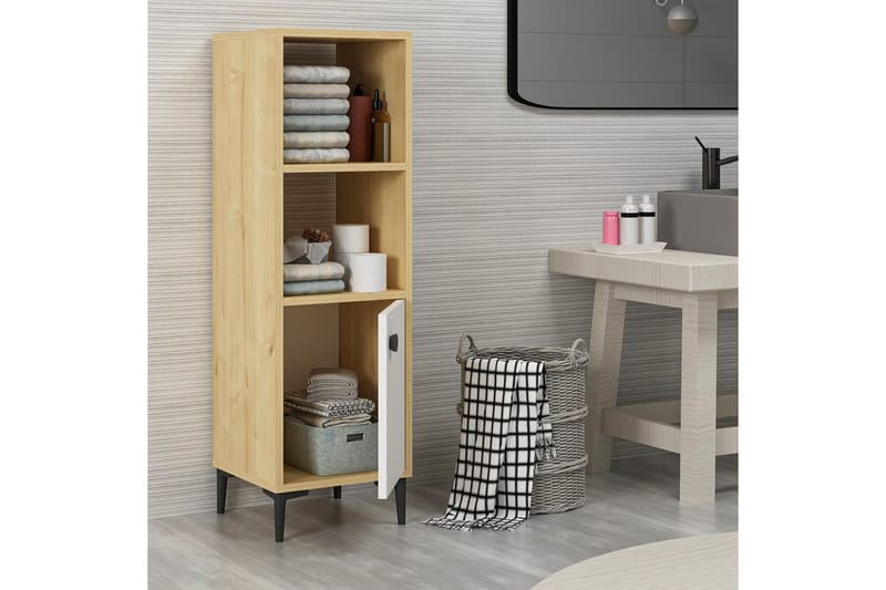 Olsenago Highboard 39x35 cm - Blå/Natur/Vit - Förvaring - Skåp - Förvaringsskåp