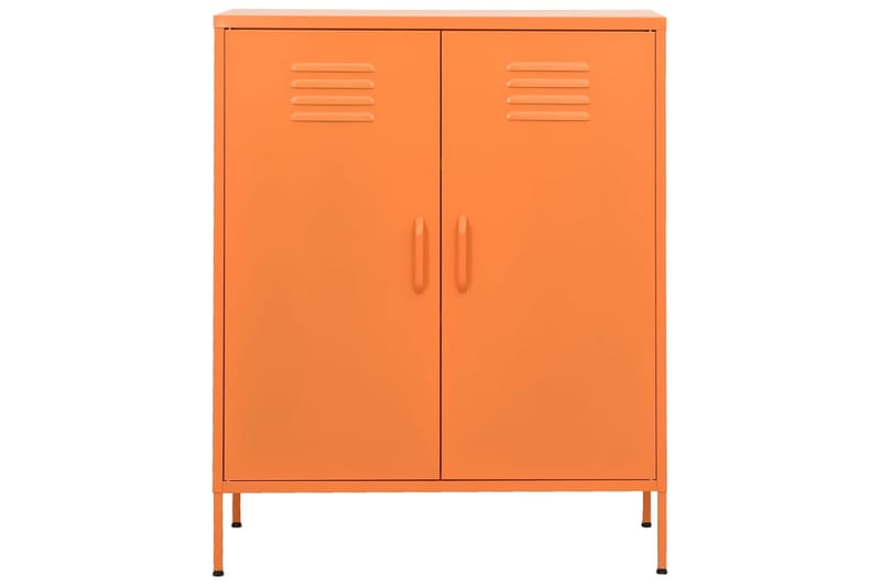 Förvaringsskåp orange 80x35x101,5 cm stål - Orange - Förvaring - Skåp - Förvaringsskåp