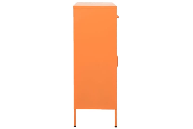 Förvaringsskåp orange 80x35x101,5 cm stål - Orange - Förvaringsskåp