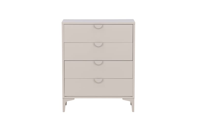 Piring Skåpsbyrå med fyra lådor 78x40x117 cm - Beige - Förvaring - Skåp - Förvaringsskåp