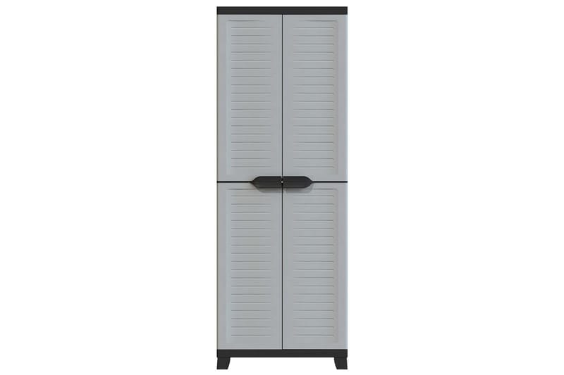 Plastskåp 65x45x181 cm - Grå - Förvaring - Skåp - Förvaringsskåp