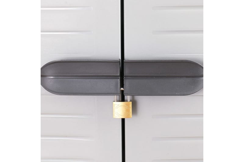 Plastskåp 65x45x181 cm - Grå - Förvaring - Skåp - Förvaringsskåp
