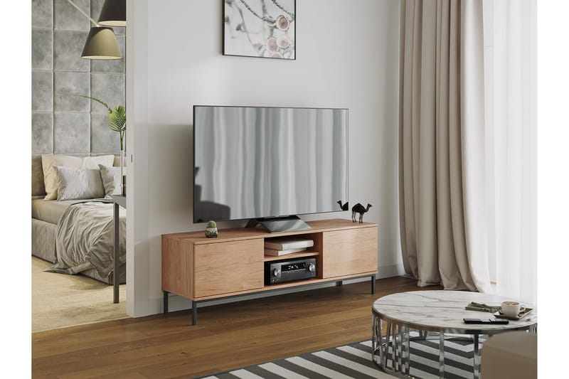 Querty Skåpsbyrå 150x50x41 cm, Natur/Svart