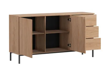 Querty Skåpsbyrå 150x80x41 cm - Vit/Svart - Förvaring - Förvaringsmöbler - Byrå