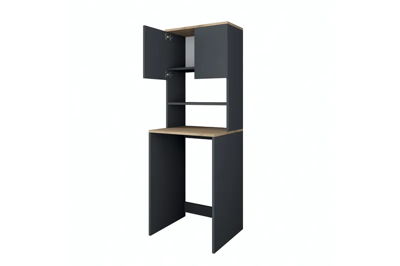Ramdev Highboard - Valnöt/Antracit - Hus & renovering - Kök & bad - Badrum - Badrumsmöbler & badrumsinredning - Tvättställsskåp & kommod
