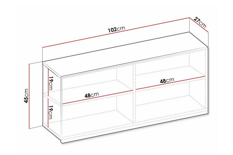 Rathmore Highboard - Ljusbrun - Förvaring - Skåp - Förvaringsskåp