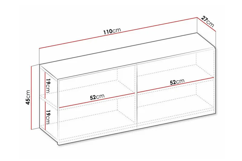 Rathmore Highboard Ljusgrå - Förvaring - Skåp - Förvaringsskåp