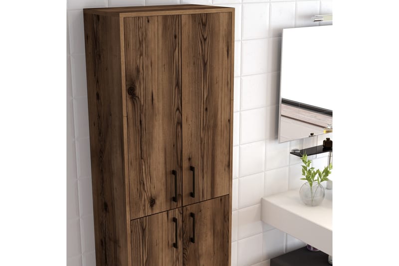 Retzow Highboard 60x35 cm - Mörkbrun - Förvaring - Skåp - Förvaringsskåp