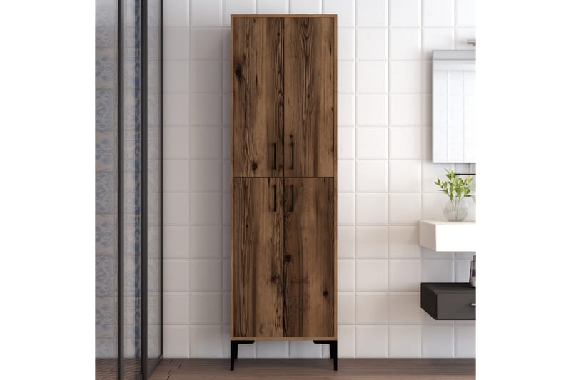 Retzow Highboard 60x35 cm - Mörkbrun - Förvaring - Skåp - Förvaringsskåp