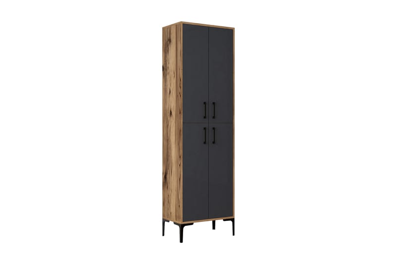 Retzow Highboard 60x35 cm - Mörkbrun/Antracit - Förvaring - Skåp - Förvaringsskåp