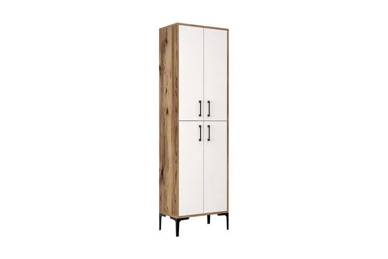Retzow Highboard 60x35 cm - Mörkbrun/Vit - Förvaring - Skåp - Förvaringsskåp