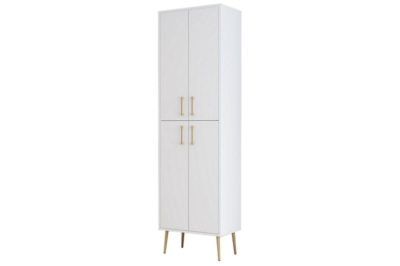 Retzow Highboard - Guld/Vit - Förvaringsskåp