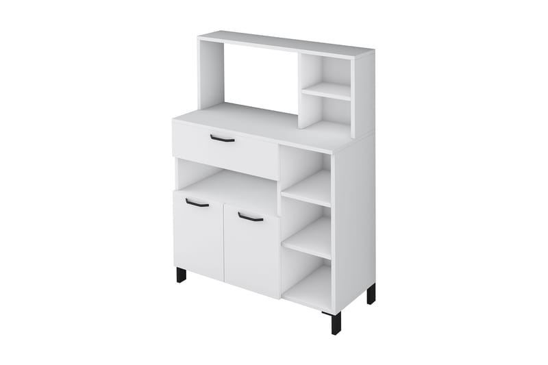 Rinorea Förvaringsskåp 90x133,8 cm - Vit - Förvaring - Skåp - Förvaringsskåp