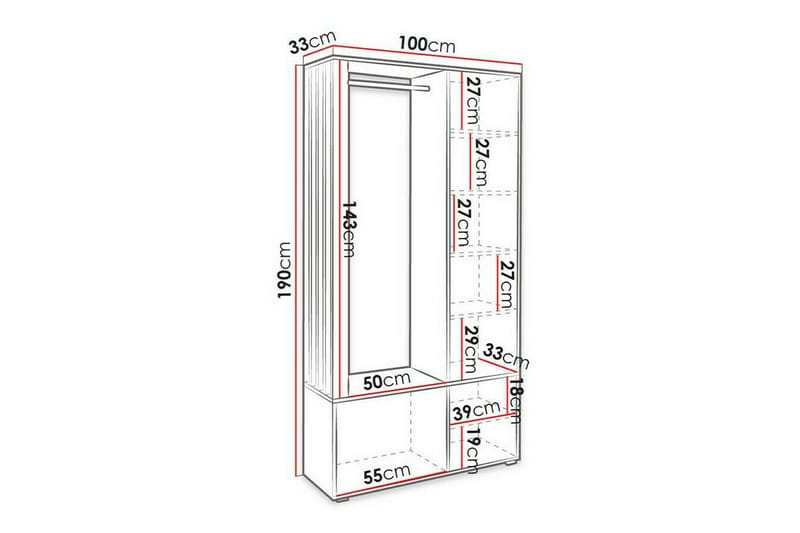 Rosehall Highboard - Svart - Förvaring - Skåp - Förvaringsskåp