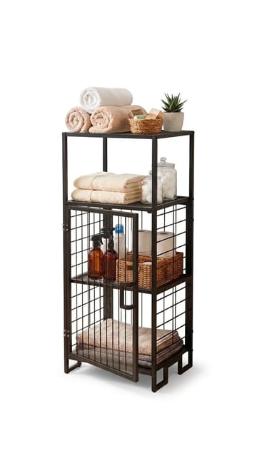 Belvi Förvaringsmöbel 96 cm - Hus & renovering - Kök & bad - Badrum - Badrumsmöbler & badrumsinredning - Badrumsförvaring