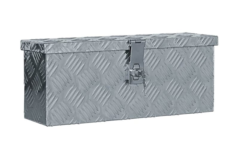 Förvaringslåda aluminium 48,5x14x20 cm silver - Silver - Deponeringsskåp & deponeringsbox