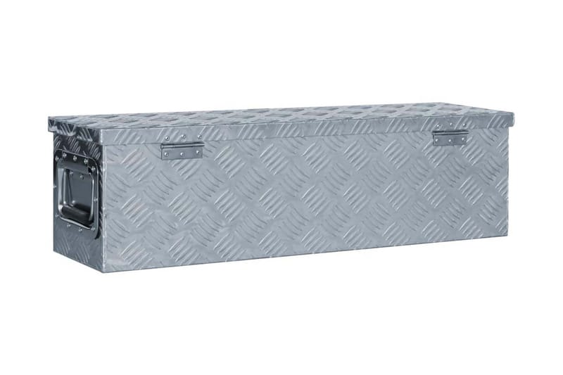 Förvaringslåda aluminium 80,5x22x22 cm silver - Silver - Förvaring - Skåp - Förvaringsskåp - Säkerhetsskåp - Deponeringsskåp & deponeringsbox