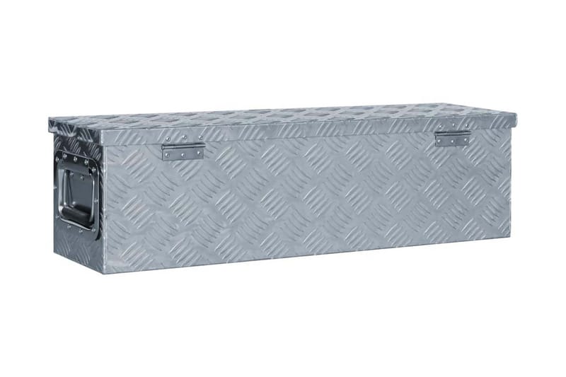 Förvaringslåda aluminium 80,5x22x22 cm silver - Silver - Deponeringsskåp & deponeringsbox