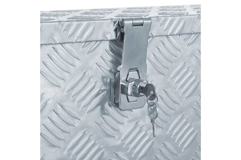 Förvaringslåda aluminium 80,5x22x22 cm silver - Silver - Förvaring - Skåp - Förvaringsskåp - Säkerhetsskåp - Deponeringsskåp & deponeringsbox