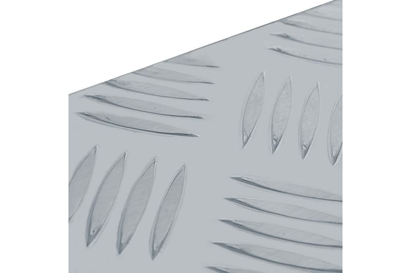 Förvaringslåda aluminium 80,5x22x22 cm silver - Silver - Förvaring - Skåp - Förvaringsskåp - Säkerhetsskåp - Deponeringsskåp & deponeringsbox