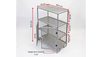 Kavio Förvaringsskåp på hjul 91,5 cm - Hus & renovering - Kök & bad - Badrum - Badrumsmöbler & badrumsinredning - Badrumsförvaring