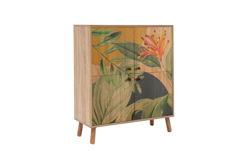 Sakarya Highboard 95x111 cm Flerfärgad - Hanah Home - Förvaring - Skåp - Förvaringsskåp