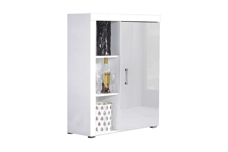Samba Förvaringsskåp 90x35x114 cm White High gloss - Förvaring - Skåp - Förvaringsskåp