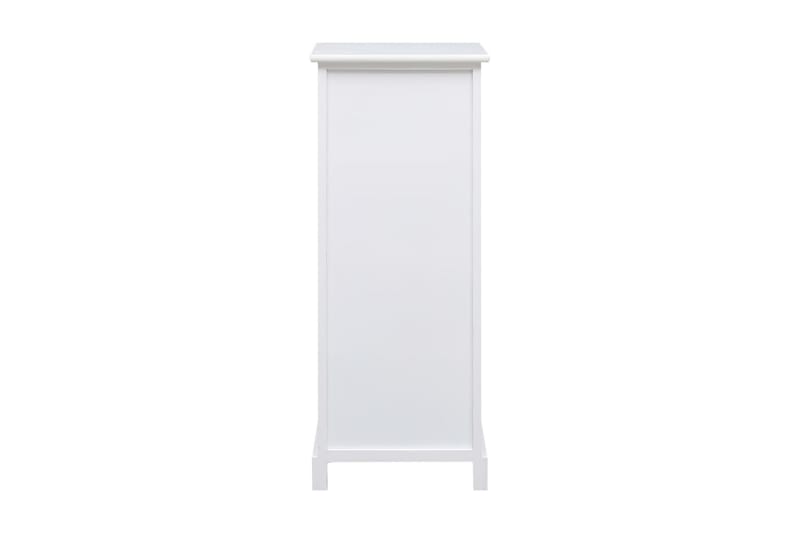 Sidoskåp 35x30x90 cm kejsarträ - Vit - Förvaring - Skåp - Förvaringsskåp