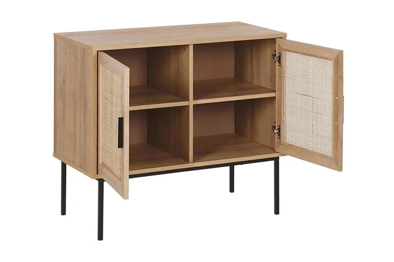 Skåp 2 dörrar rotting ljusbrun PASCO - Trä/natur - Förvaring - Skåp - Förvaringsskåp