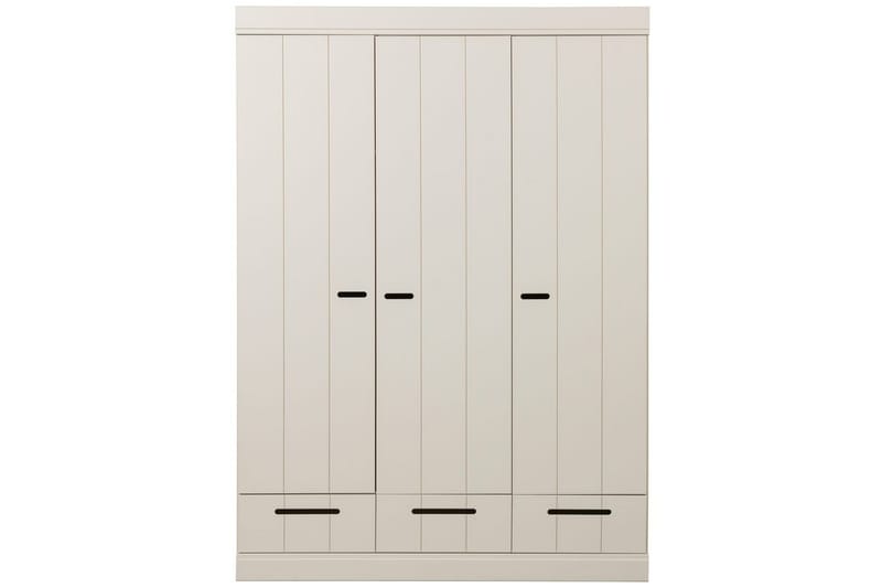 Skåp Connect 3-dörrar - Beige - Förvaring - Klädförvaring - Garderob & garderobssystem - Klädskåp & fristående garderob