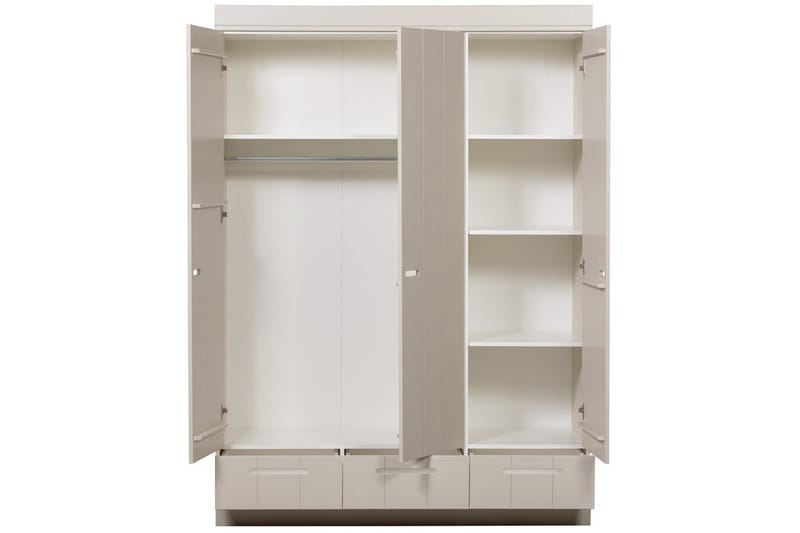Skåp Connect 3-dörrar - Beige - Förvaring - Klädförvaring - Garderob & garderobssystem - Klädskåp & fristående garderob